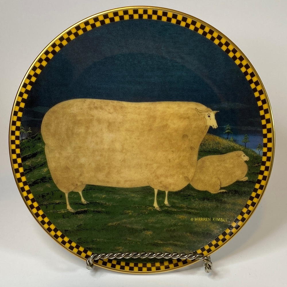 Lenox Barnyard Animals Plate by Warren Kimble